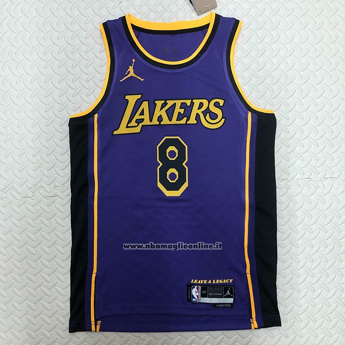 Maglia Los Angeles Lakers Kobe Bryant #8 Statement 2022-23 Viola